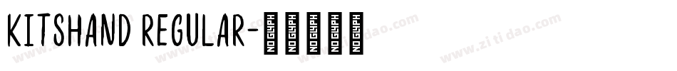 KitsHand Regular字体转换